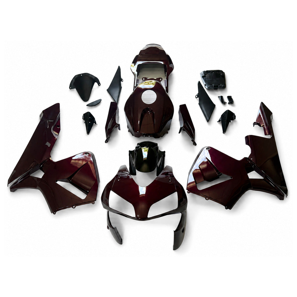 NT Fairing Fit for Honda 2003-2004 CBR600RR N132- Burgundy Black | ABS Injection - 1
