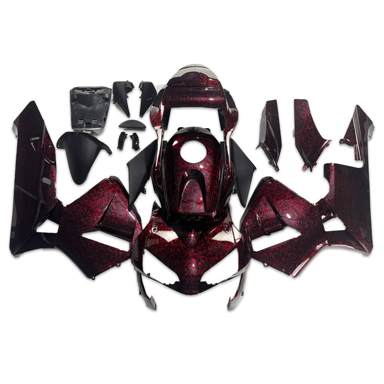 NT Fairing Fit for Honda 2003-2004 CBR600RR S05- Red Forged Carbon Fiber Look | ABS Injection