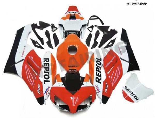 NT Aftermarket Injection ABS Plastic Fairing Fit for CBR1000RR 2004-2005 White Orange N152