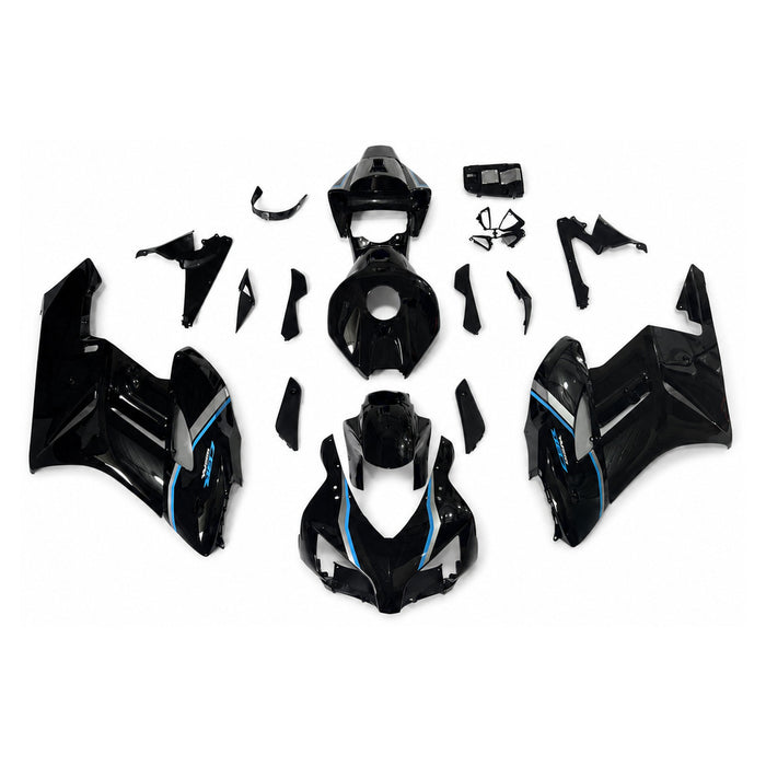 US STOCK NT Injection Mold Fairing Black Blue Fit for ABS Honda CBR1000RR 2004-2005 N0170 Available in CA