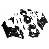 US STOCK NT Injection Mold Fairing Black Blue Fit for ABS Honda CBR1000RR 2004-2005 N0170 Available in CA