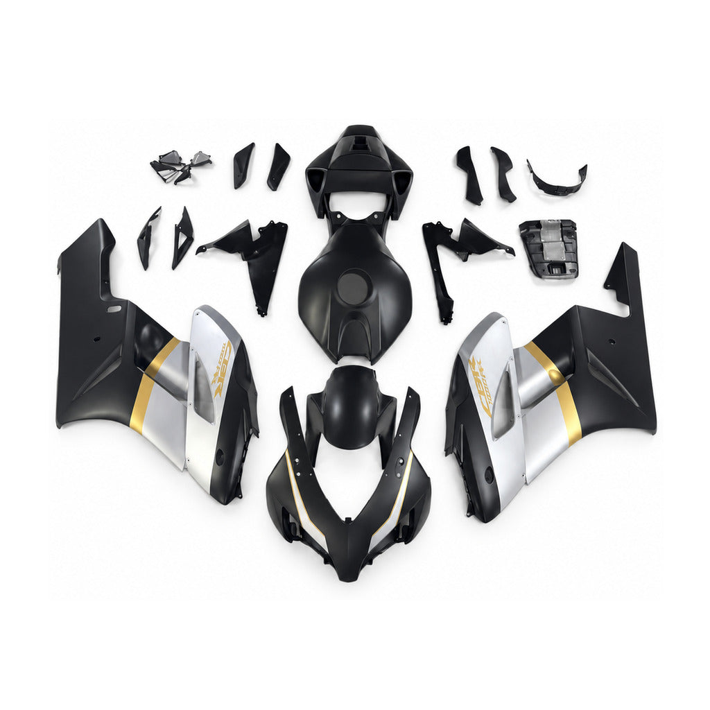 NT Fairing Fit for Honda 2004-2005 CBR1000RR N182- White Black Gold | ABS Injection - 1