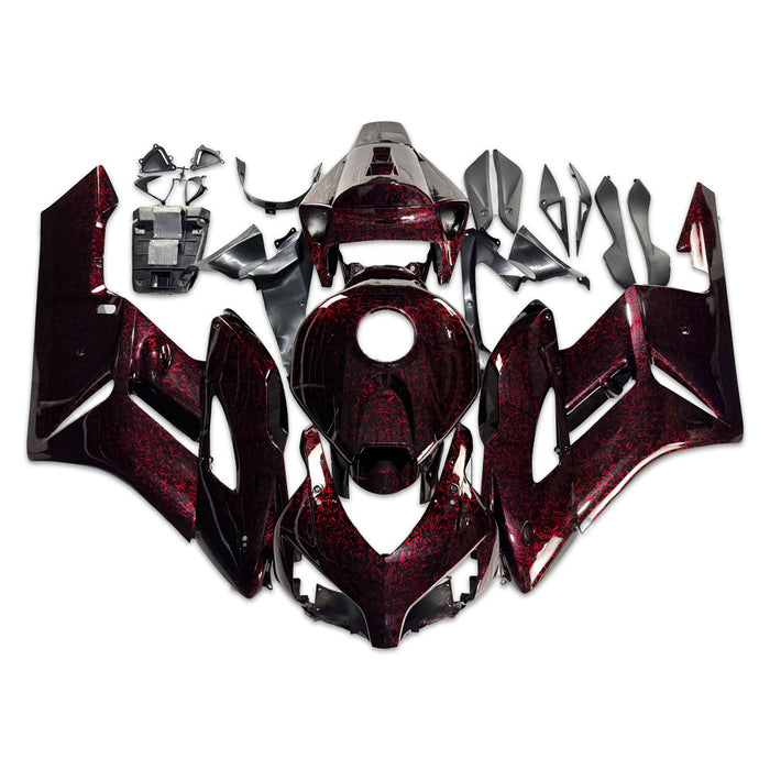 US STOCK NT Injection Plastic Fairing Fit for Honda2004-2005 CBR1000RR Red Forged Carbon Fiber Look S05 Available in CA