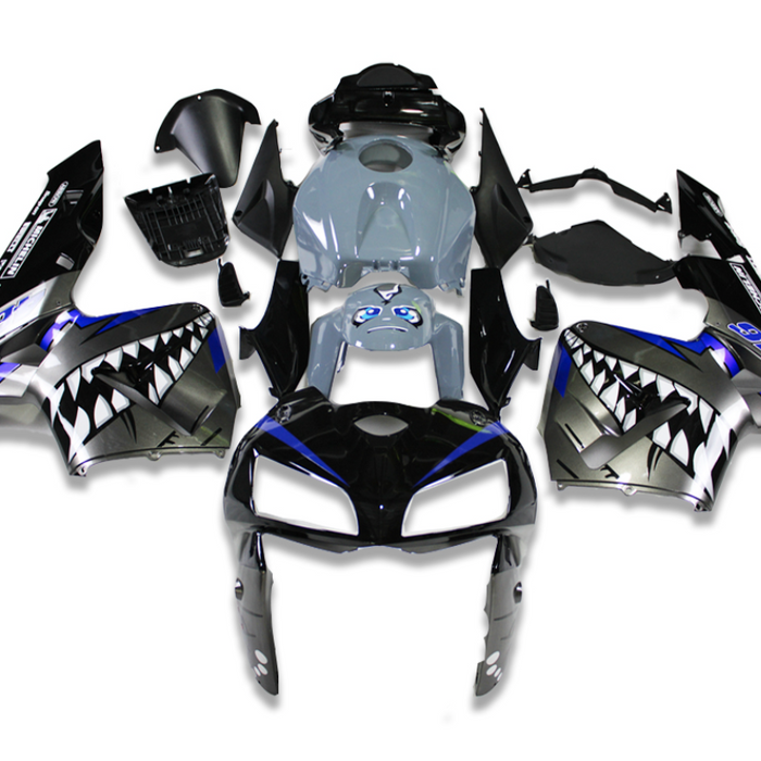 US STOCK NT Aftermarket Injection ABS Plastic Fairing Kit Fit for CBR600RR 2005 2006 Gray Shark N135 Available in TX