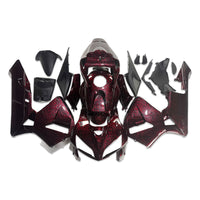 US STOCK NT Aftermarket Injection ABS Plastic Fairing Fit for CBR600RR 2005-2006 Red Forged Carbon Fiber Look S05 Available in CA