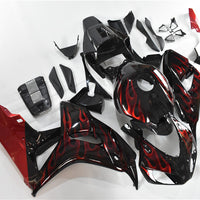 US STOCK NT Injection Red Flames ABS Kit Fairing Fit for Honda 2006-2007 CBR1000RR N020 Available in TX