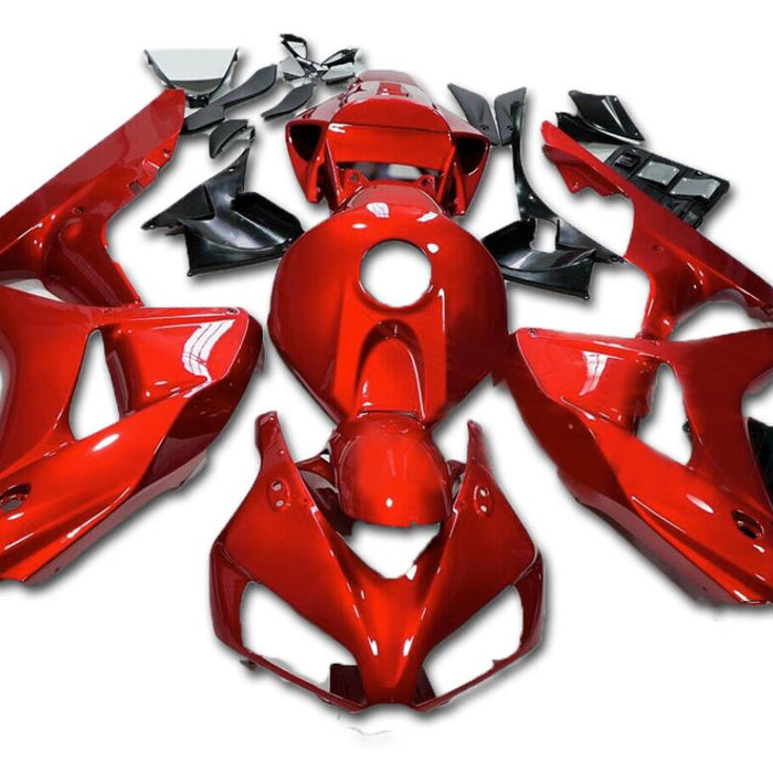 US STOCK NT Aftermarket Injection ABS Plastic Fairing Fit for CBR1000RR 2006-2007 Glossy Red N147 Available in CA