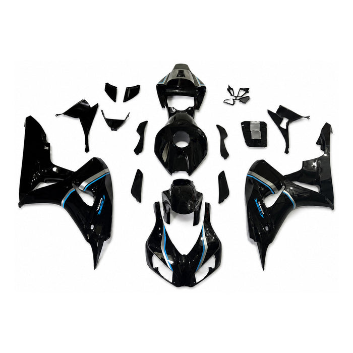 NT Aftermarket Injection ABS Plastic Fairing Fit for CBR1000RR 2006-2007 Black Blue N154