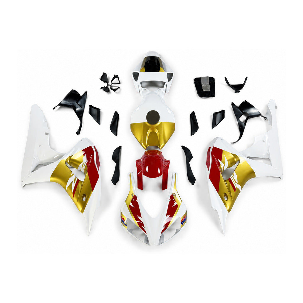 NT Fairing Fit for Honda 2006-2007 CBR1000RR N155- Gold Red White | ABS Injection - 1
