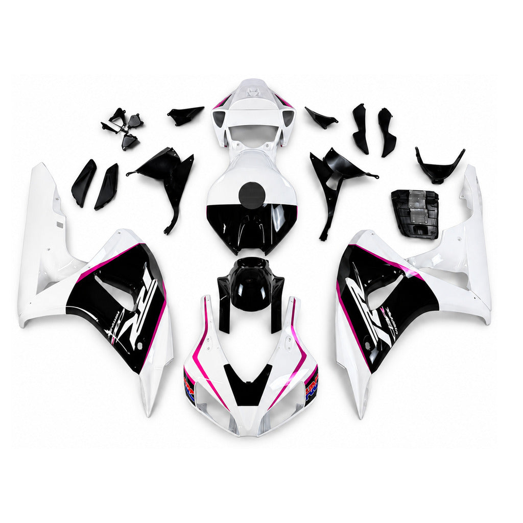 NT Fairing Fit for Honda 2006-2007 CBR1000RR N159- White Black Pink | ABS Injection - 1
