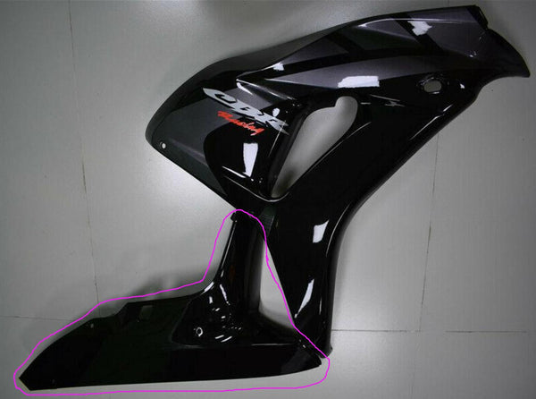 Aftermarket ABS Plastic Left Side Fairings and Right Side Lower Fairing Fit for 2006-2007 CBR1000RR Black and Gray
