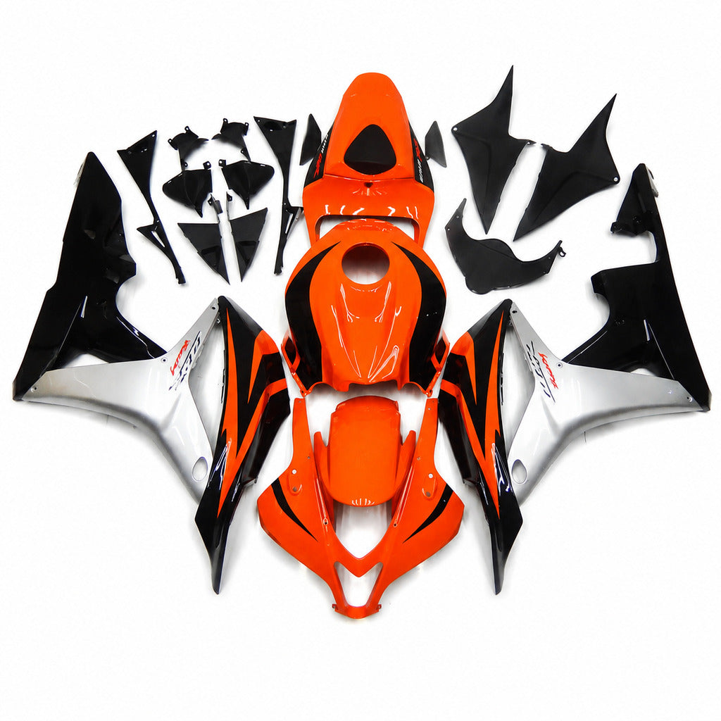 NT Fairing Fit for Honda 2007-2008 CBR600RR N074- Red Silver Black | ABS Injection