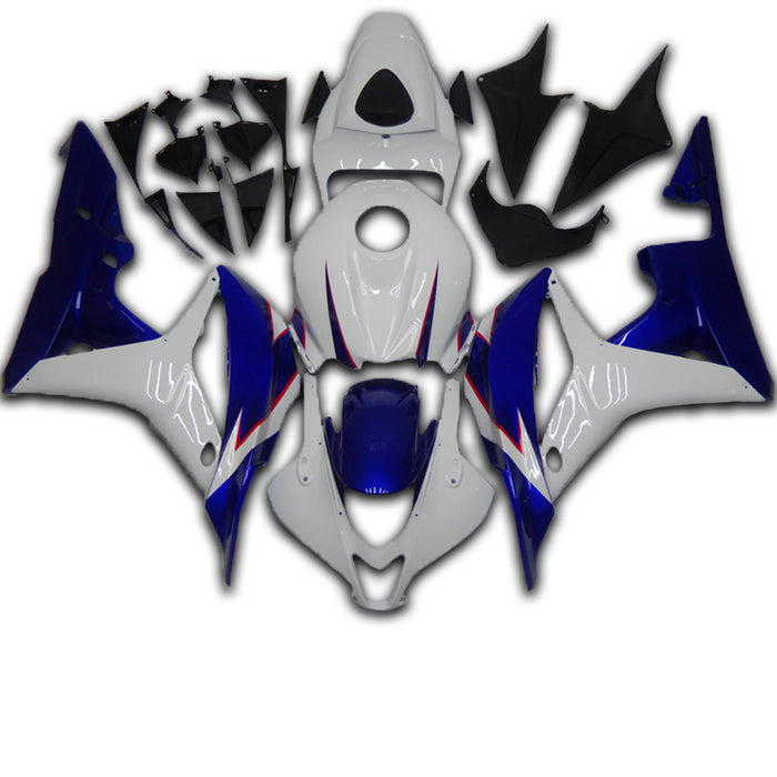 NT Aftermarket Injection ABS Plastic Fairing Fit for CBR600RR 2007-2008 White Blue N075
