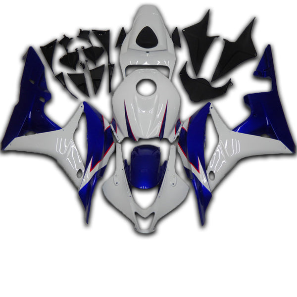 NT Aftermarket Injection ABS Plastic Fairing Fit for CBR600RR 2007-2008 White Blue N075