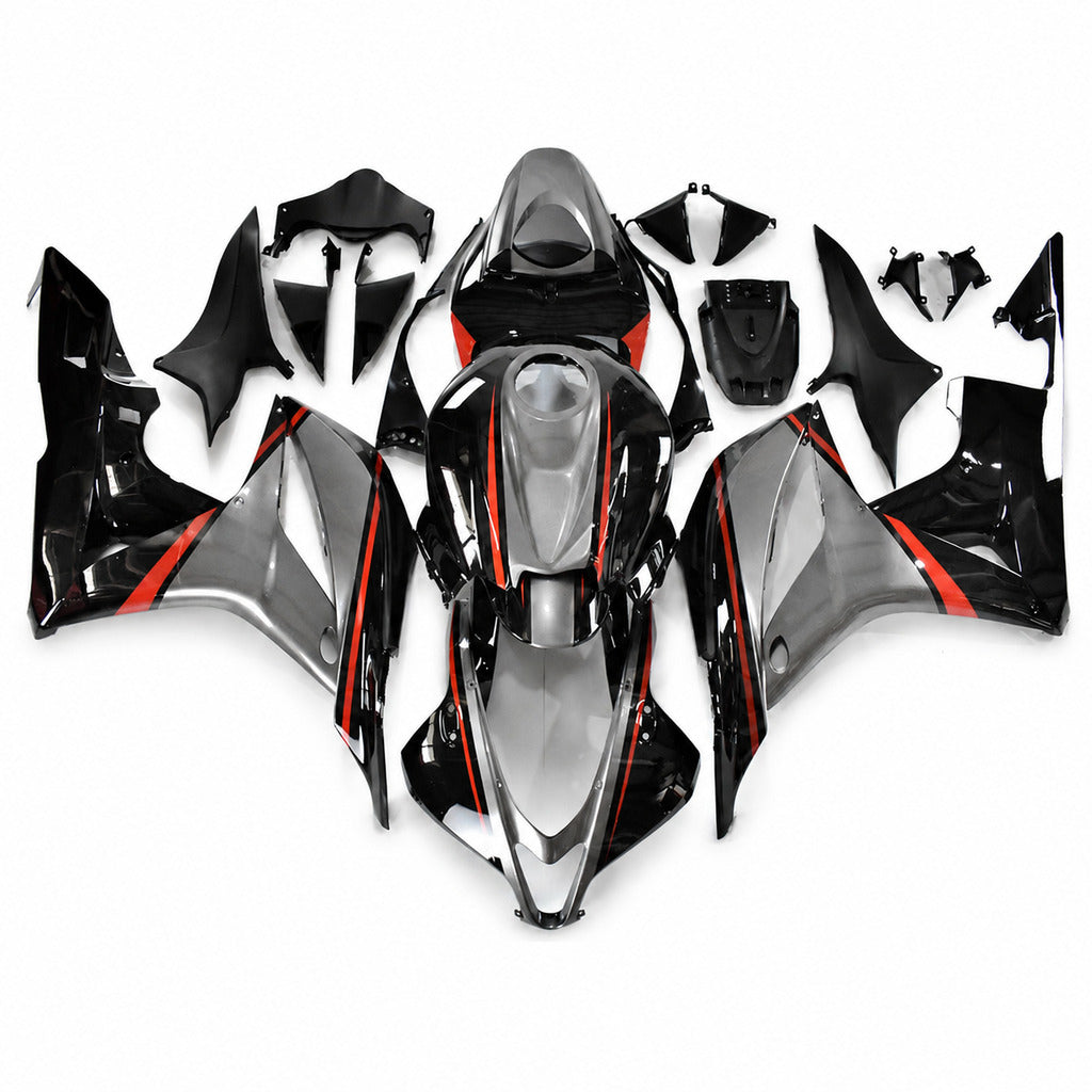 NT Fairing Fit for Honda 2007-2008 CBR600RR N106- Red Gray Black | ABS Injection