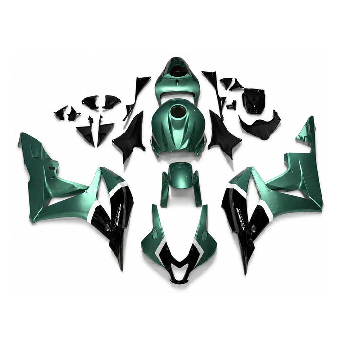 NT Aftermarket Injection ABS Plastic Fairing Fit for CBR600RR 2007-2008 Green White Black N0125