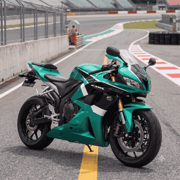 US STOCK NT Aftermarket Injection ABS Plastic Fairing Fit for CBR600RR 2007-2008 Green White Black N0125 Available in CA