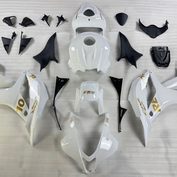 NT Aftermarket Injection ABS Plastic Fairing Fit for CBR600RR 2007-2008 White With Gold Repsol N0128