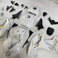 NT Aftermarket Injection ABS Plastic Fairing Fit for CBR600RR 2007-2008 White With Gold Repsol N0128