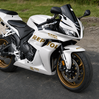 US STOCK NT Aftermarket Injection ABS Plastic Fairing Fit for CBR600RR 2007-2008 White With Gold Repsol N0128 Available in CA