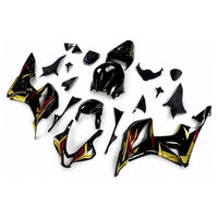 NT Aftermarket Injection ABS Plastic Fairing Fit for CBR600RR 2007-2008 Black Gold Red N129