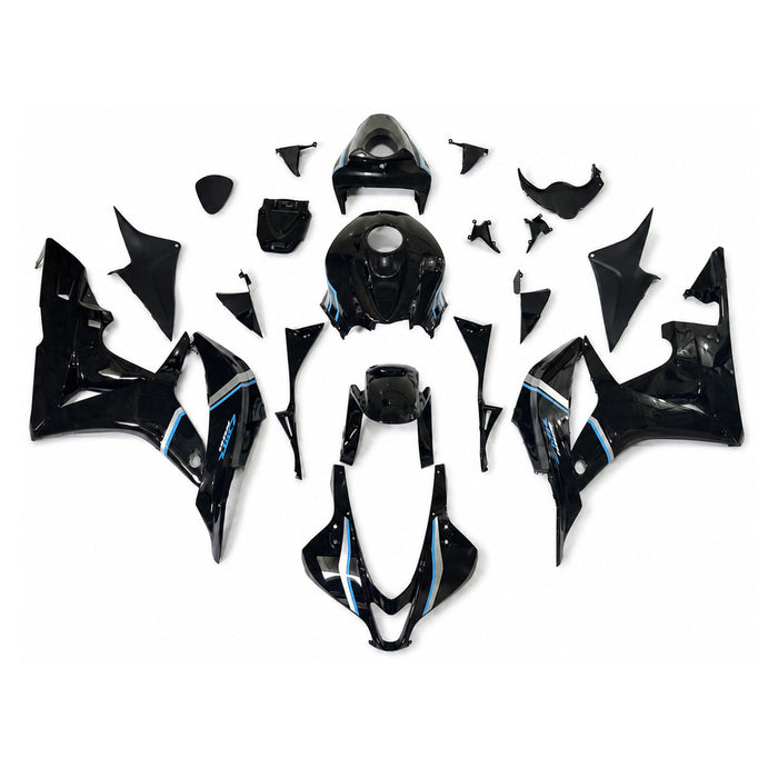 NT Aftermarket Injection ABS Plastic Fairing Fit for CBR600RR 2007-2008 Black Blue Silver N130