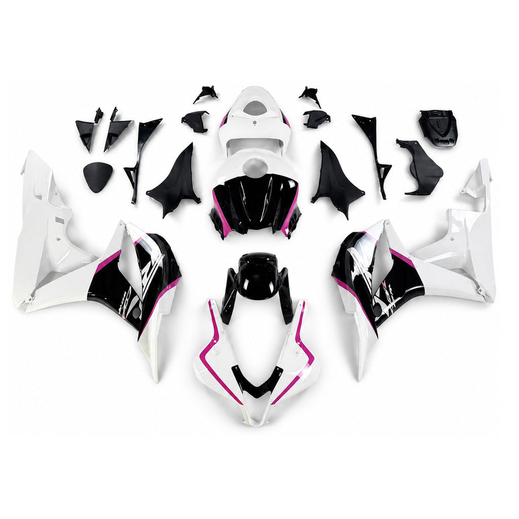 NT Fairing Fit for Honda 2007-2008 CBR600RR N139- White Black Pink | ABS Injection - 1