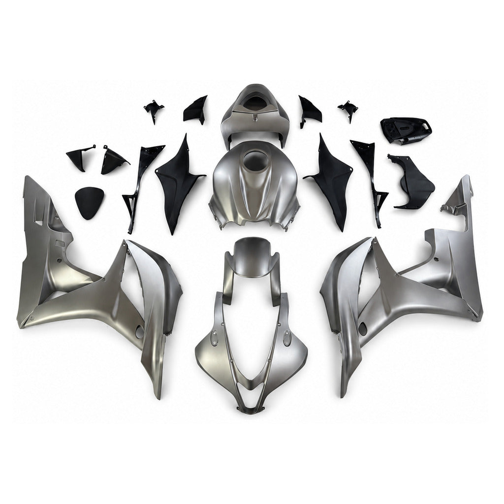 NT Fairing Fit for Honda 2007-2008 CBR600RR N141- Silver Black | ABS Injection - 1