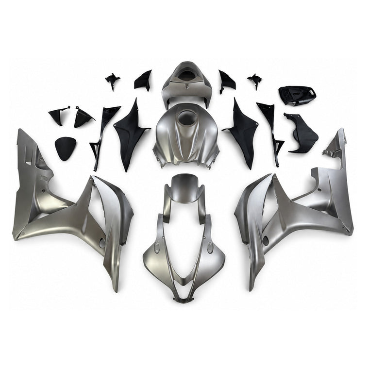 NT Fairing Fit for Honda 2007-2008 CBR600RR N141- Silver Black | ABS Injection