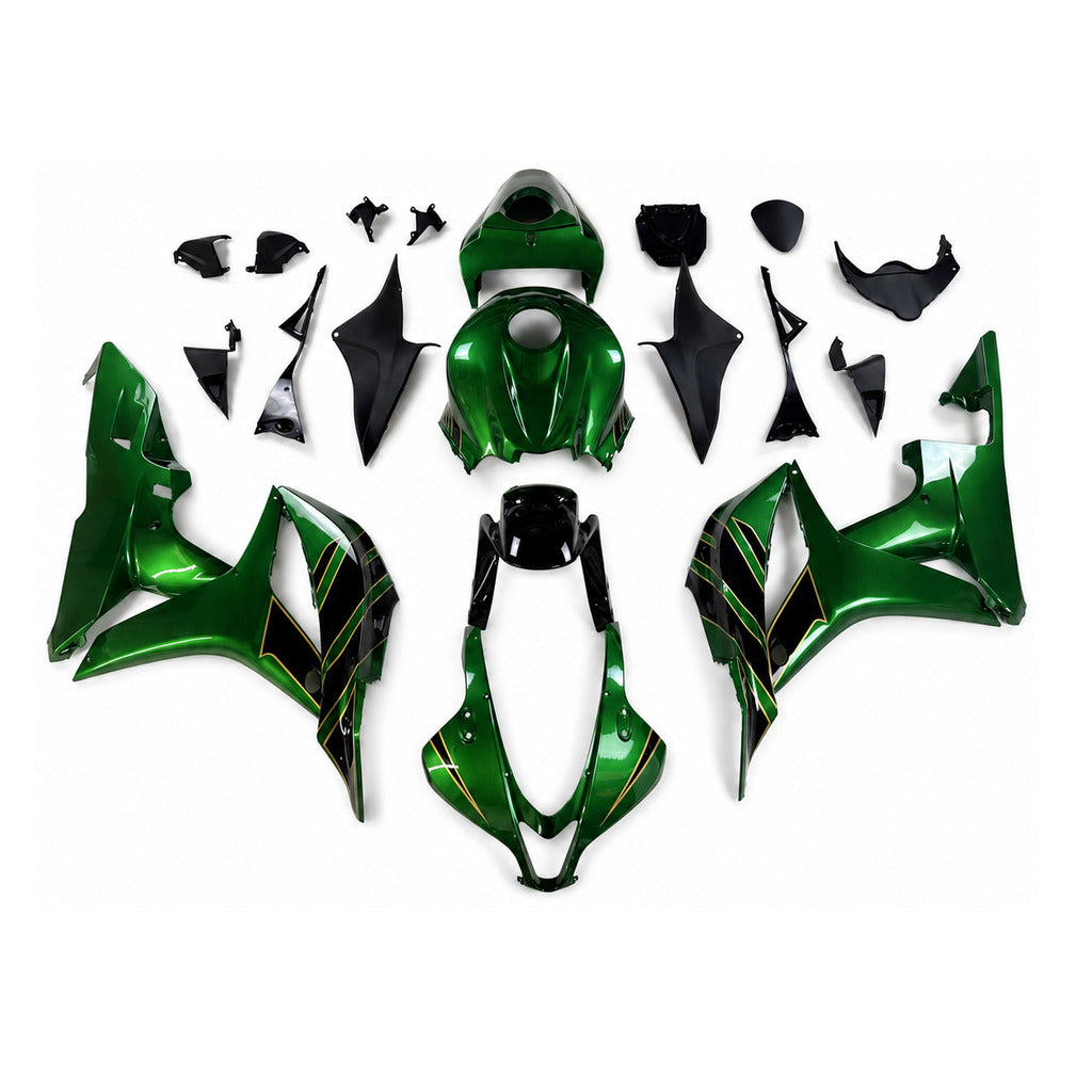 NT Fairing Fit for Honda 2007-2008 CBR600RR N145- Green Black | ABS Injection - 1