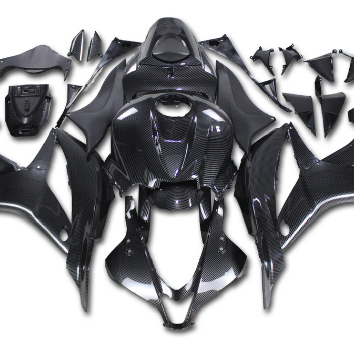 NT Injection Plastic Fairing Kit Fit for Honda 2007-2008 CBR600RR Carbon Fiber Look S01