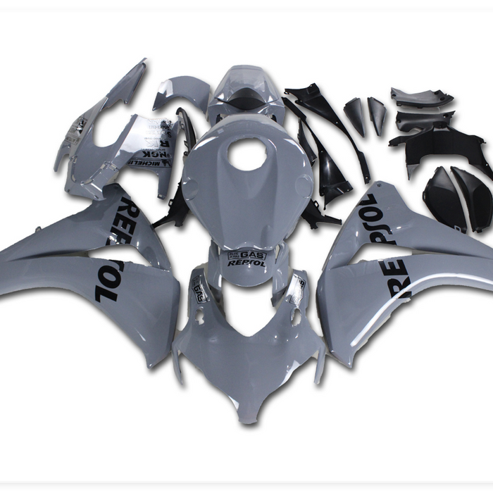 US STOCK NT Injection ABS Plastic Fairing Fit for Honda 2008-2011 CBR1000RR Gray Black N044 Available in CA