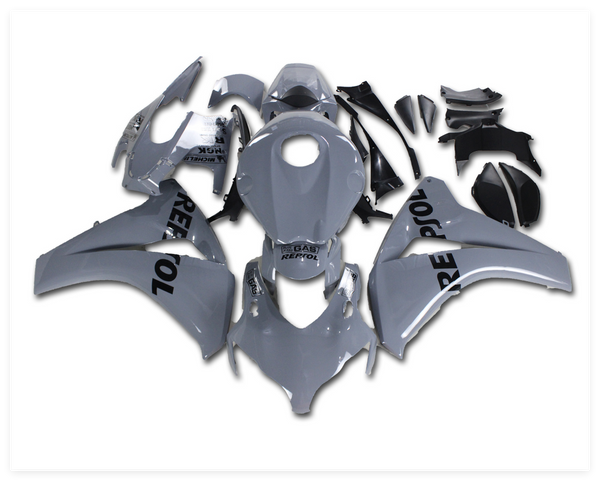 US STOCK NT Injection ABS Plastic Fairing Fit for Honda 2008-2011 CBR1000RR Gray Black N044 Available in CA