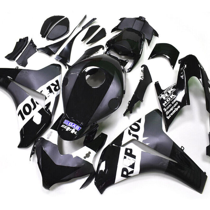 US STOCK NT Aftermarket Injection ABS Plastic Fairing Fit for CBR1000RR 2008-2011 Gray Black N145 Available in TX