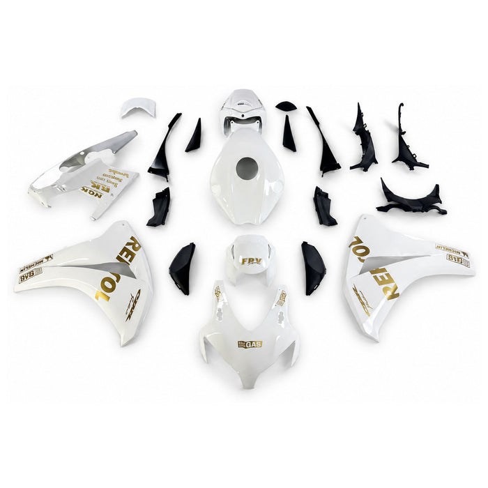 NT Aftermarket Injection ABS Plastic Fairing Fit for CBR1000RR 2008-2011 White Golden Repsol N160
