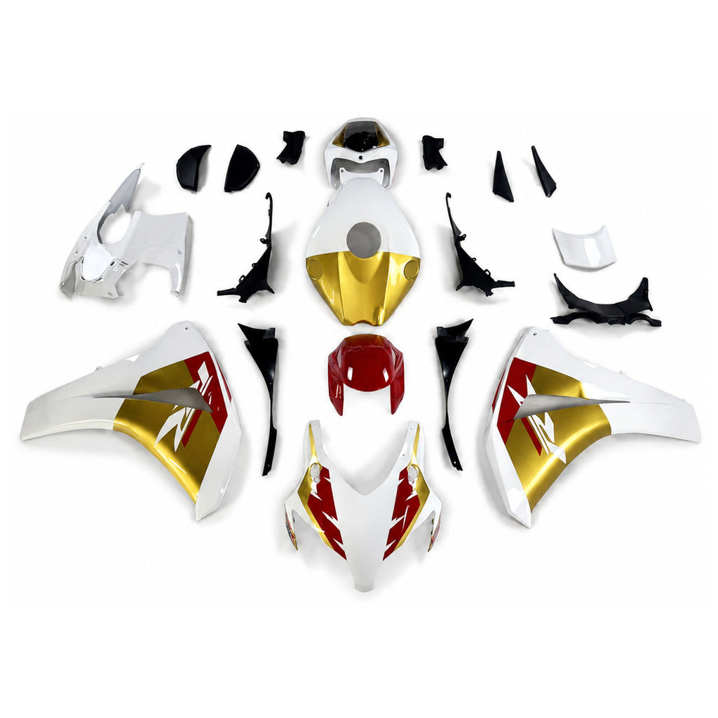 NT Fairing Fit for Honda 2008-2011 CBR1000RR N164- Gold Red White | ABS Injection - 1