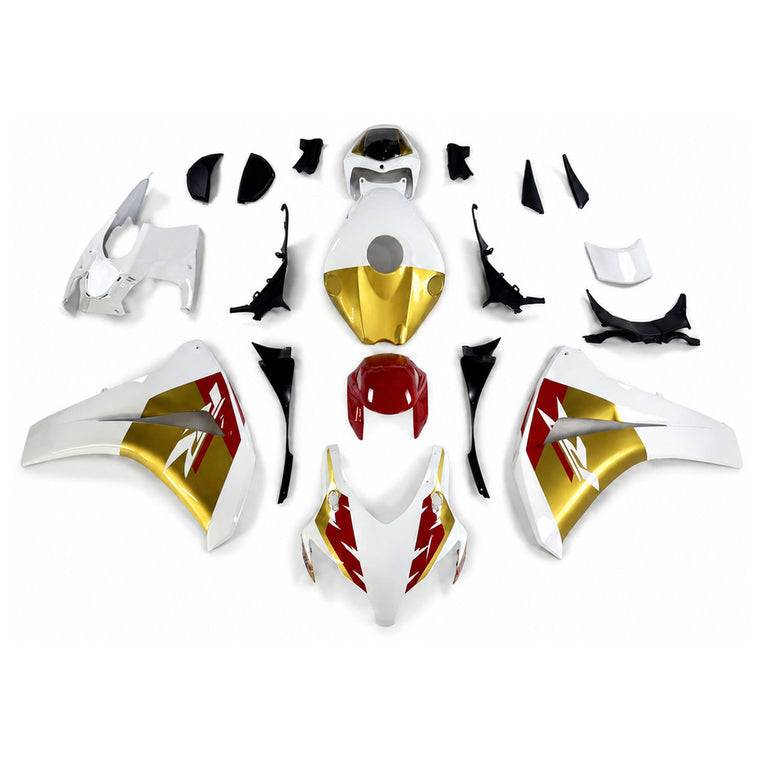 NT Fairing Fit for Honda 2008-2011 CBR1000RR N164- Gold Red White | ABS Injection