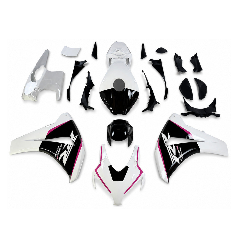 NT Fairing Fit for Honda 2008-2011 CBR1000RR N170- White Black Pink | ABS Injection - 1