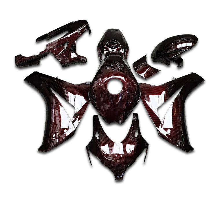 NT Fairing Fit for Honda 2008-2011 CBR1000RR S03- Red Carbon Fiber Look | ABS Injection, US Stock