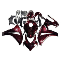 US STOCK NT Injection Plastic Fairing Fit for Honda 2008-2011 CBR1000RR Red Forged Carbon Fiber Look S05 Available in CA