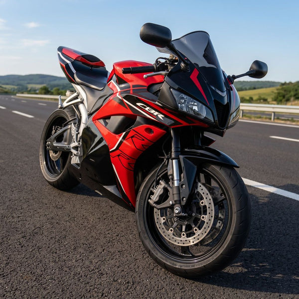 US STOCK NT Aftermarket Injection ABS Plastic Fairing Fit for CBR600RR 2009-2012 Gloss Red Black With Big RR decal N081 Available in CA