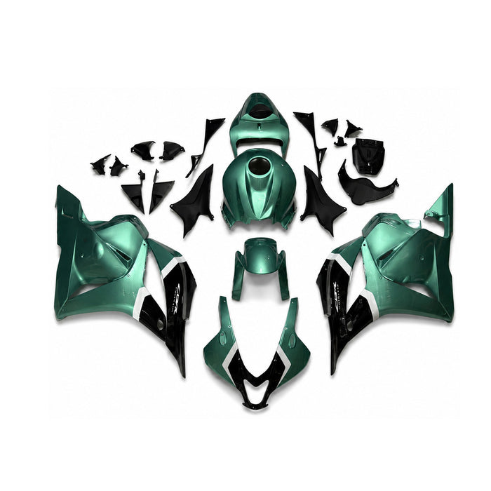 NT Aftermarket Injection ABS Plastic Fairing Fit for CBR600RR 2009-2012 Green Black White N083