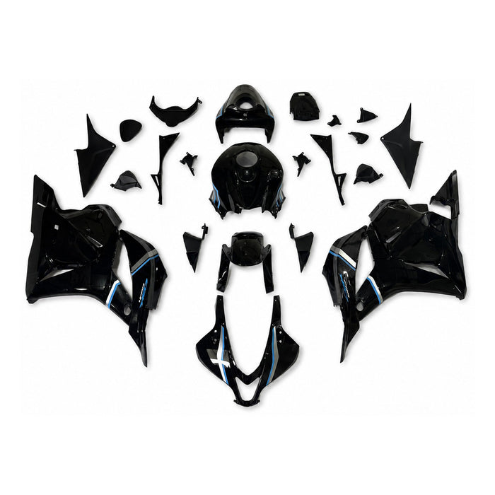NT Aftermarket Injection ABS Plastic Fairing Fit for CBR600RR 2009-2012 Black Blue N089