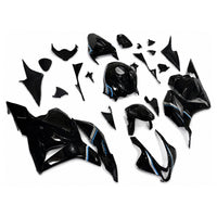 NT Aftermarket Injection ABS Plastic Fairing Fit for CBR600RR 2009-2012 Black Blue N089