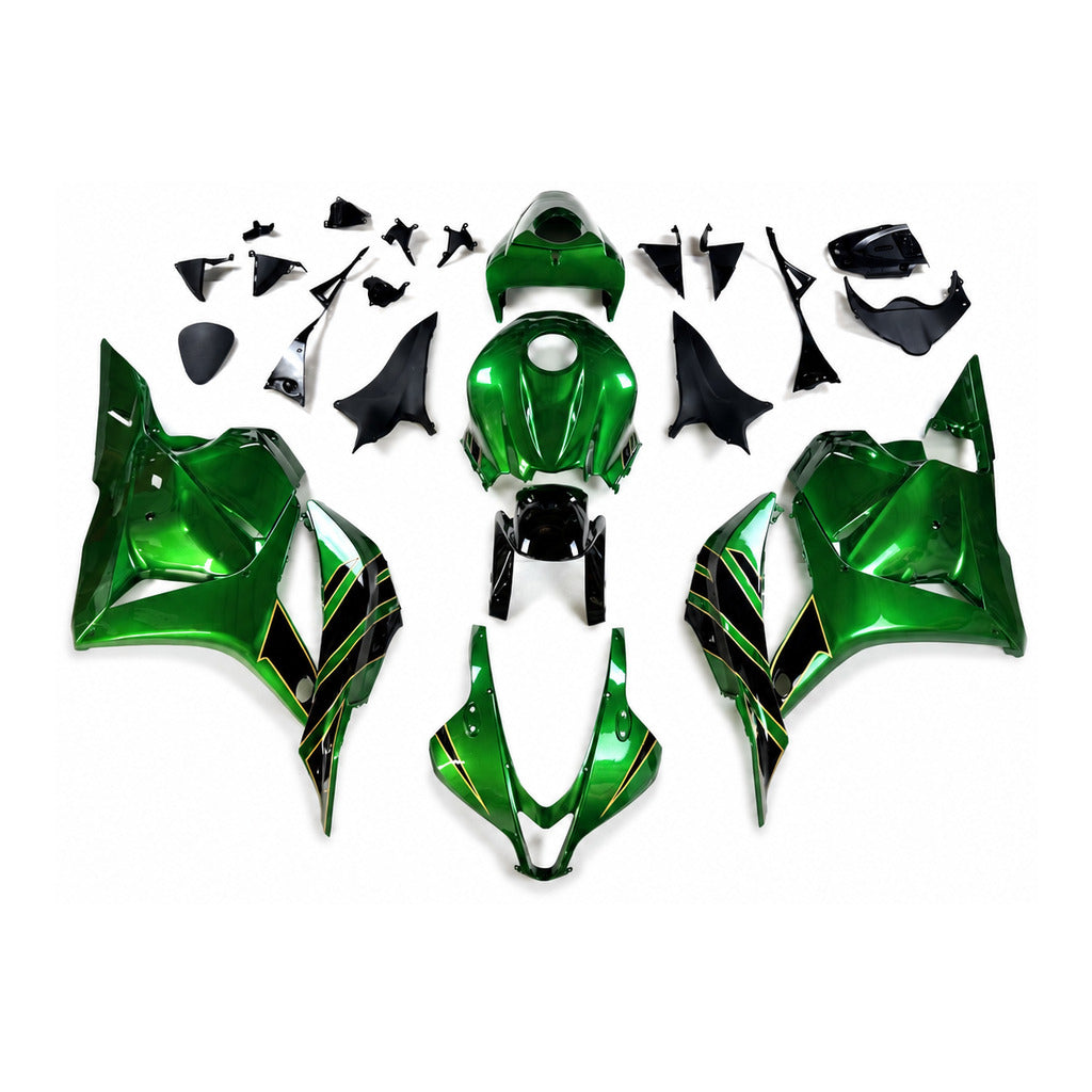 NT Fairing Fit for Honda 2009-2012 CBR600RR N104- Green Black | ABS Injection - 1