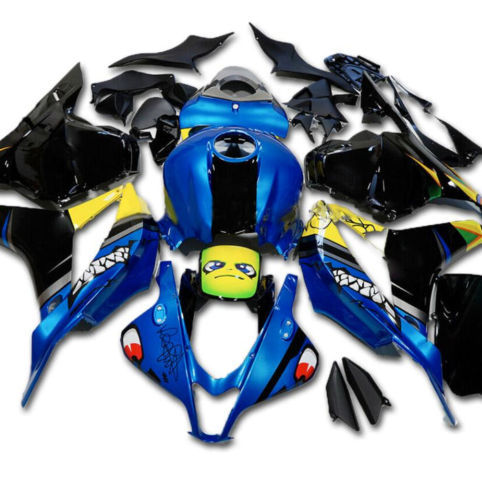 NT Aftermarket Injection ABS Plastic Fairing Fit for CBR600RR 2009-2012 Blue Shark N035