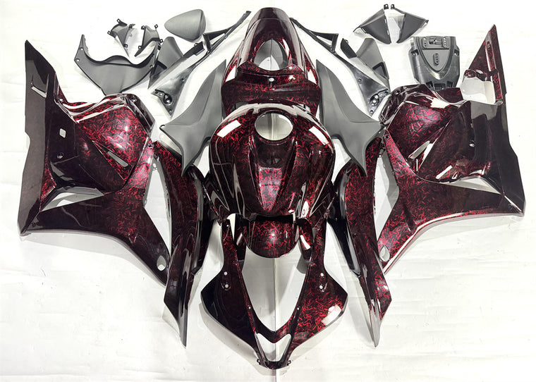 NT Fairing Fit for Honda 2009-2012 CBR600RR S05- Red Forged Carbon Fiber Look | ABS Injection, US Stock
