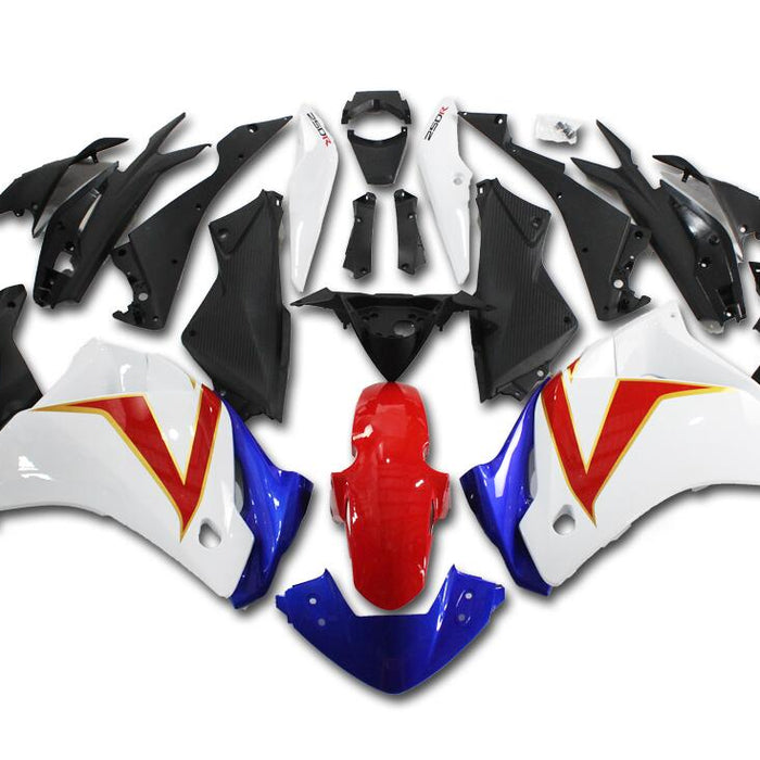 US STOCK NT Aftermarket Injection ABS Plastic Fairing Kit Fit for Honda CBR250R 2011-2014 Blue White Red N003 Available in TX