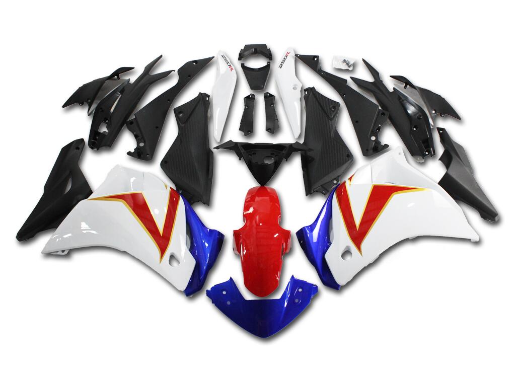 NT Fairing Fit for Honda 2011-2014 CBR250R N003- Blue White Red | ABS Injection, US Stock