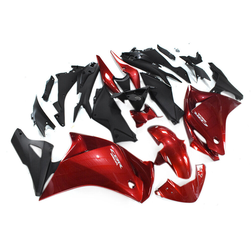 NT Fairing Fit for Honda 2011-2014 CBR250R N007- Black Red | ABS Injection